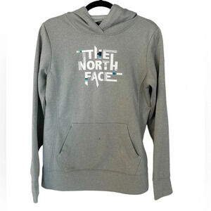 The North Face Women’s Light Gray Hooded Sweatshirt Size M Regular GUC